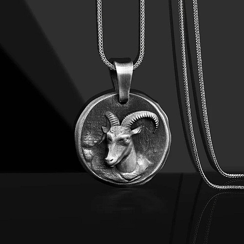 Серебряный кулон Знак зодиака Овен 133221овен Оникс