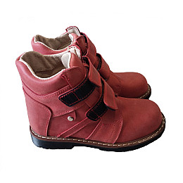 Детские ортопедические ботинки с супинатором Foot Care FC-115 размер 33 красные