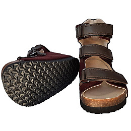 Ортопедические сандалии Foot Care FC-112 размер 33 бордовые