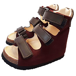 Ортопедические сандалии Foot Care FC-112 размер 34 бордовые