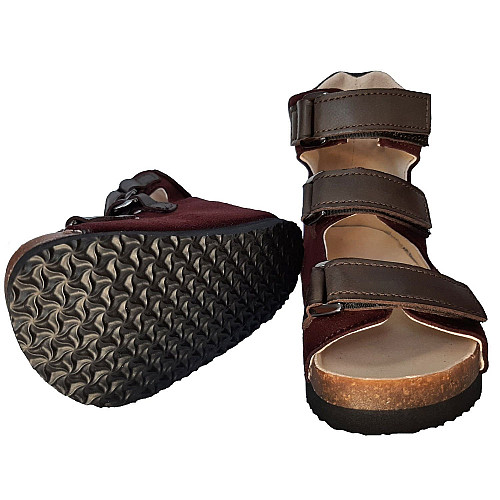 Ортопедические сандалии Foot Care FC-112 размер 34 бордовые