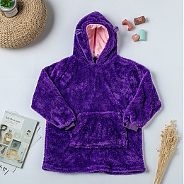 Детская толстовка трансформер с капюшоном игрушка Huggle Pets Animal Hoodie Фиолетовый