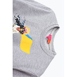 Реглан для девочки Hope HP606 146 см Серый (2000989154549)