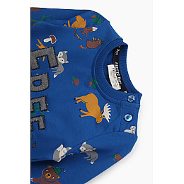 Костюм малявка для мальчика (реглан+штаны) Breeze 17705 92 см Синий (2000989457824)