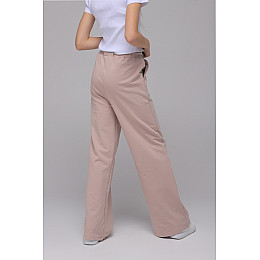 Спортивні штани для дівчинки однотонні Viollen 1182 176 см Бежевий (2000989441502)