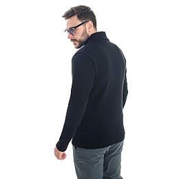 Теплий чоловічий кардиган SVTR 301 чорний 50