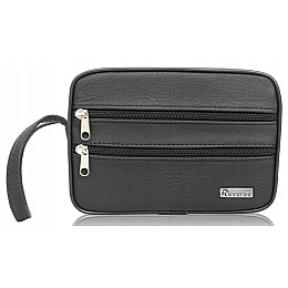 Мужская кожаная барсетка Reverse Черный (SASZSAMD02)