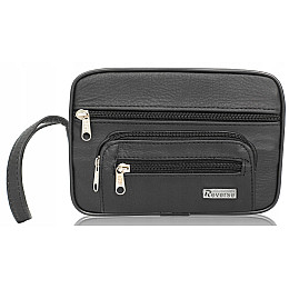 Мужская кожаная барсетка Reverse Черный (САСЗСАМ002)