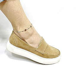 Срібний браслет на ногу SilverBreeze без каменів (2079309) 23-26