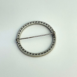 Серебряная брошка SilverBreeze с фианитами (2102250)