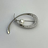 Серебряная брошка SilverBreeze с натуральным жемчугом (2109686)