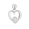 Серебряная подвеска SilverBreeze с фианитами (2124993)