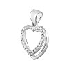Серебряная подвеска SilverBreeze с фианитами (2125006)
