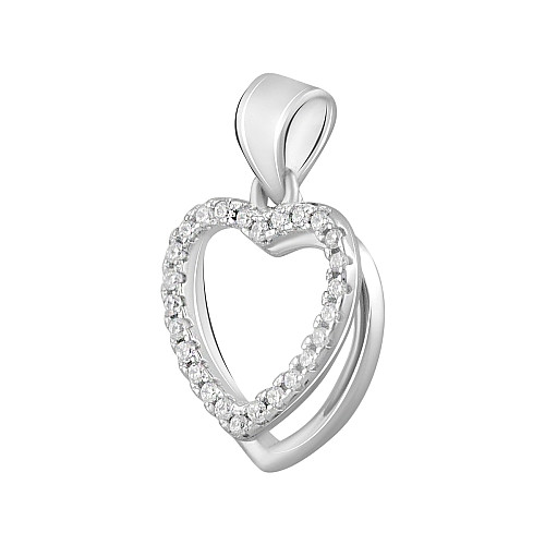 Серебряная подвеска SilverBreeze с фианитами (2125006)