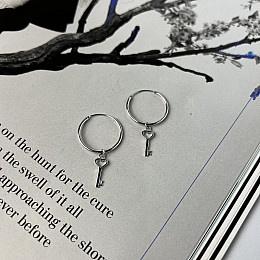 Срібні сережки SilverBreeze без каменів (2134343)