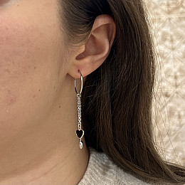 Срібні сережки SilverBreeze з емаллю (2134701)