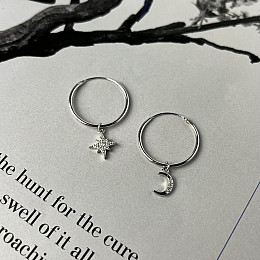 Срібні сережки SilverBreeze з фіанітами (2134718)