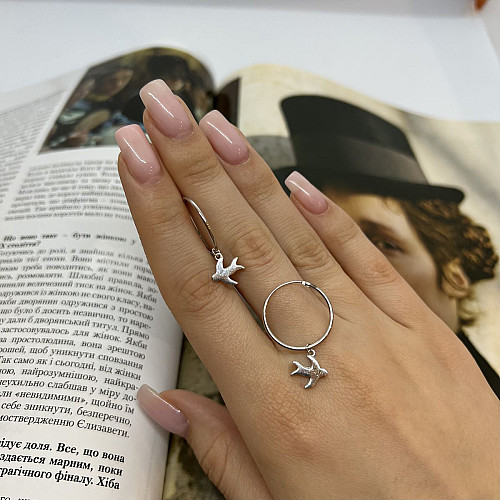 Серебряные серьги SilverBreeze без камней (2134732)