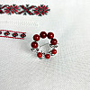 Серебряная брошка SilverBreeze с кораллом (2136330)