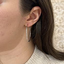 Срібні сережки SilverBreeze без каменів (2136439)