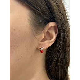 Срібні сережки SilverBreeze з емаллю (2136880)