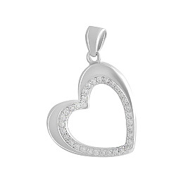 Серебряная подвеска SilverBreeze с фианитами (2138297)