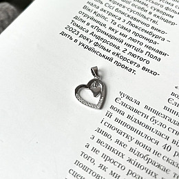 Срібний підвіска SilverBreeze з фіанітами (2138983)