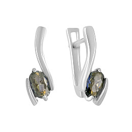 Серебряные серьги SilverBreeze с мистик топазом 1.292ct (2140412)