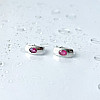 Серебряные серьги SilverBreeze с натуральным рубином 1.1ct (2140467)