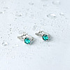 Серебряные серьги SilverBreeze с аквамарином nano 1.778ct (2140597)