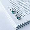 Серебряные серьги SilverBreeze с аквамарином nano 2.392ct фианитами (2141341)