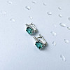 Серебряные серьги SilverBreeze с аквамарином nano 2.3ct фианитами (2141501)
