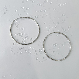 Срібні сережки SilverBreeze без каменів (2143055)