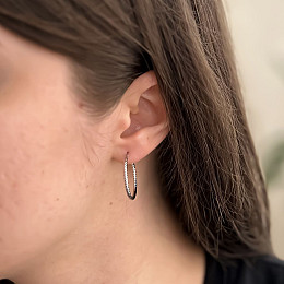 Серебряные серьги SilverBreeze без камней (2144052)