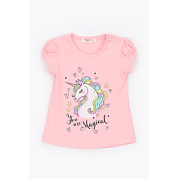 Костюм для девочки Breeze 15705 футболка + капри 86 см Розовый (2000989655091)