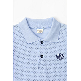 Поло з візерунком для хлопчика Mena sport 1013 116 см Блакитний (2000989707196)