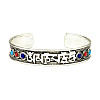 Браслет Mantra Mani Tibet 6 камней 6.5x5.5x1.3 см Металл (24561)