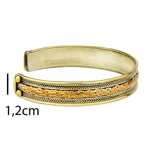 Браслет Derge Tibet 3 metal 6х6х1.2 см Металл (20532)