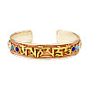 Браслет Mantra Mani Gold Tibet 4 камені 6х6х1,5 см Метал (20533)