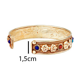 Браслет Mantra Mani Gold Tibet 4 камені 6х6х1,5 см Метал (20533)
