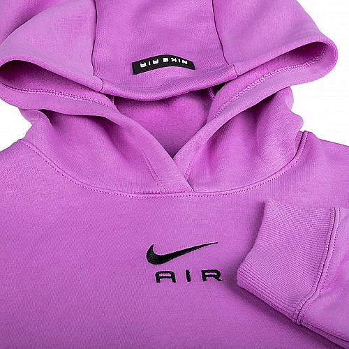 Детское Худи Nike G NSW AIR CROP HOODIE Фиолетовый L (DX5008-532)