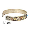 Браслет Mantra Mani Tibet Carving 3 metal 2 блакитних камені 6x6x1.1 см Метал (27467)