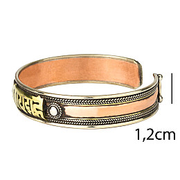 Браслет Mantra Mani Tibet 3 metal 6.5x5.5x1.2 см Метал (24564)