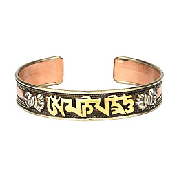 Браслет Mantra Mani Sanskr Tibet 3 metal 6.5x5.5x1.2 см Метал (24567)