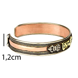 Браслет Mantra Mani Sanskr Tibet 3 metal 6.5x5.5x1.2 см Метал (24567)