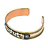 Браслет Mantra Mani Tibet 3 metal 2 блакитних камені 6х6х1,6 см Метал (27468)
