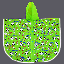 Дождевик-пончо YES со светоотражающим кантом Футбол (706943)