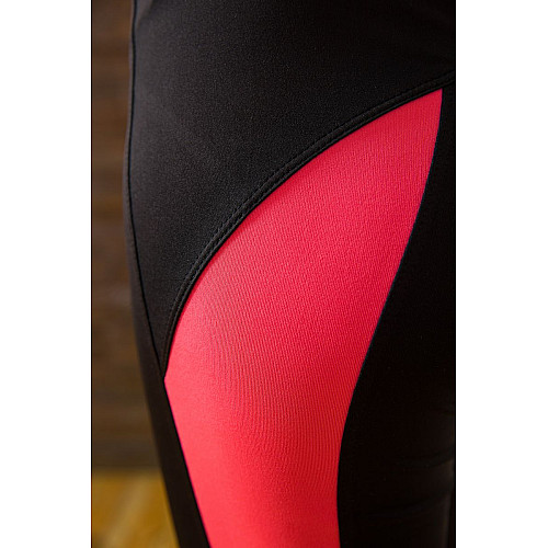 Спортивные женские бриджи черно-розовый 172R53 Ager S