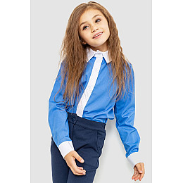 Блуза для дівчаток ошатна темно-блакитний 172R099 Ager 134