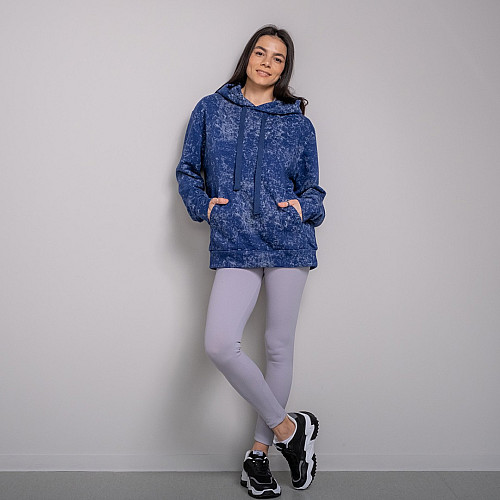 Худи женское 101382 р.L Fashion Синий